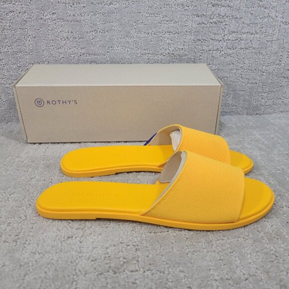 Rothy’s The Slide Canary Slip On Sandals Women’s Size US 7, 7.5, 8, 8.5,9 - Picture 3 of 8